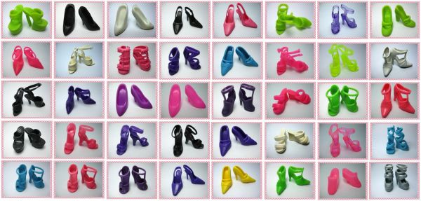 40 pares de calçados para a Barbie - L1